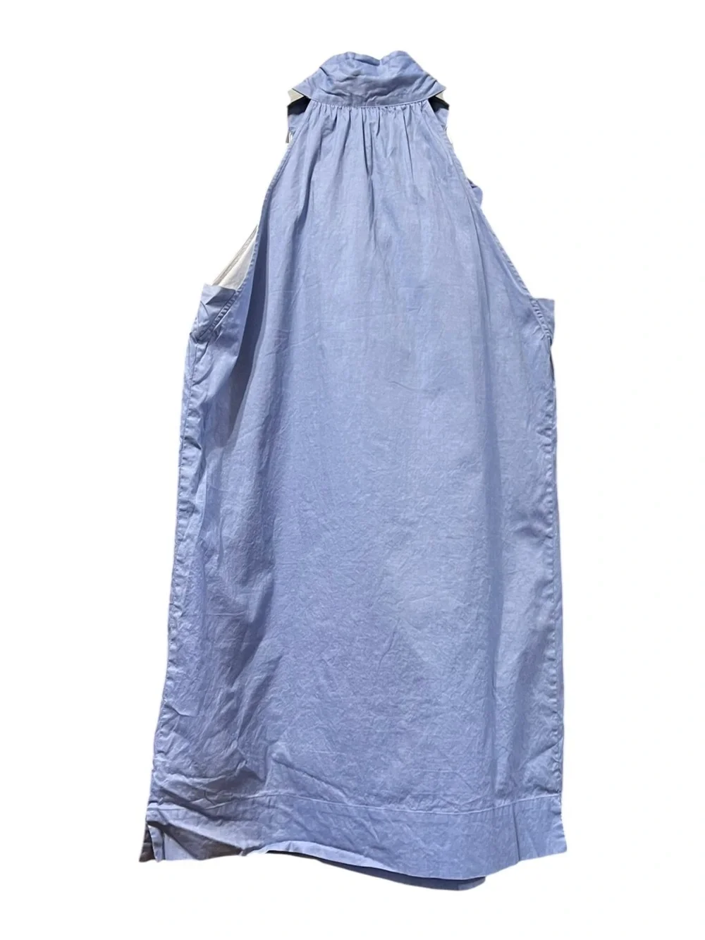 J.Crew Tie-Neck Oxford Cotton Shift Dress – Size 14